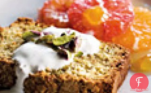 Torta di Pistacchi e Mandorle con Insalata di arance