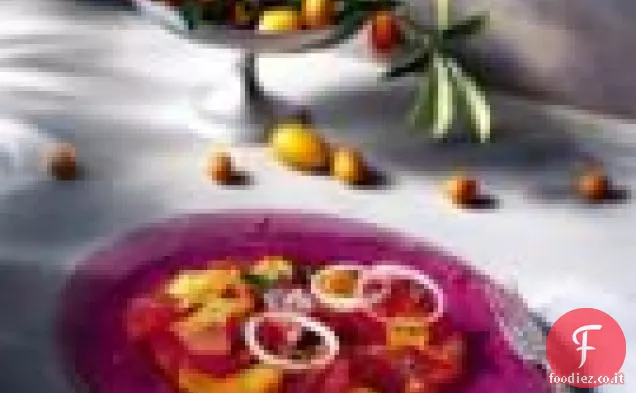 Insalata di agrumi con menta e cipolle rosse