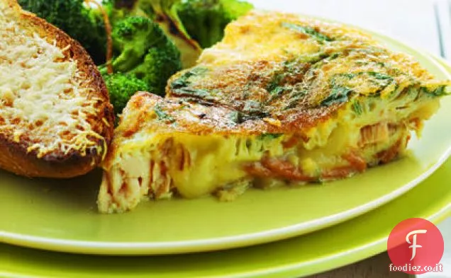 Frittata di salmone e patate dolci