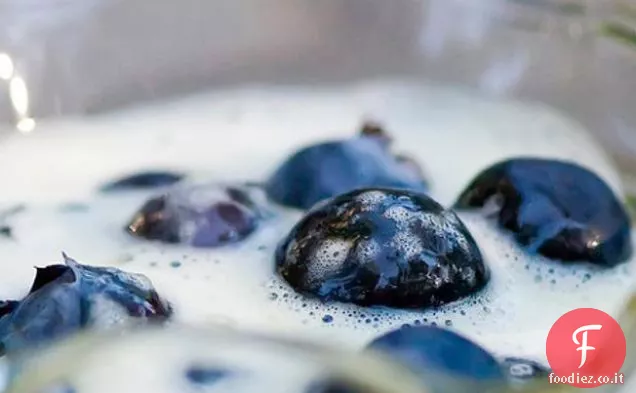 Mirtilli con Crema alla Vaniglia