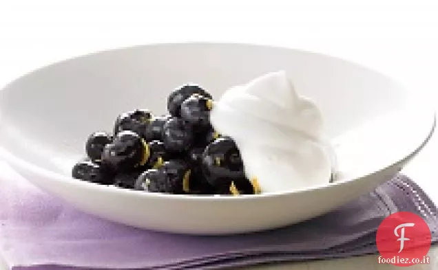 Mirtilli con Panna montata d'acero