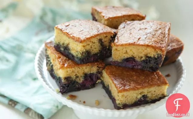 Torta al limone e mirtillo
