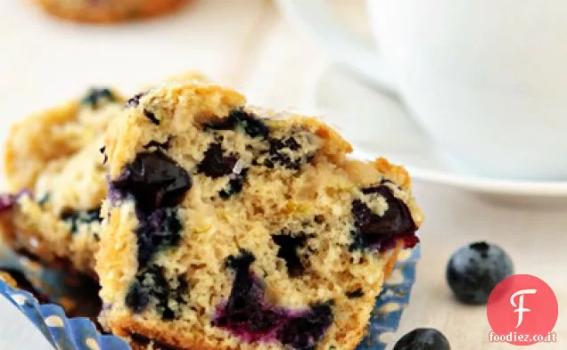 Muffin al mirtillo e lime