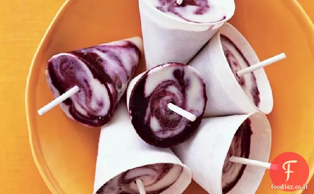Limone-Mirtillo Twist Pops