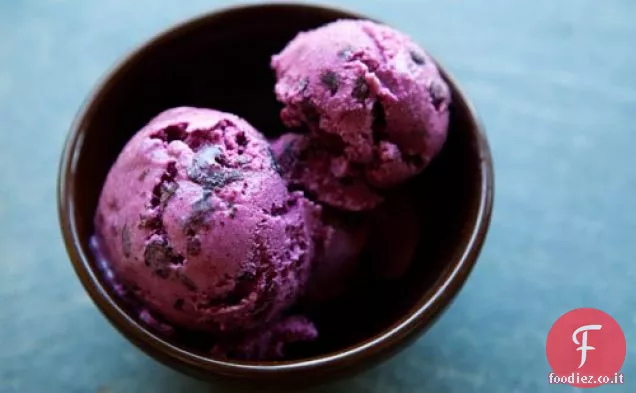 Yogurt gelato al mirtillo