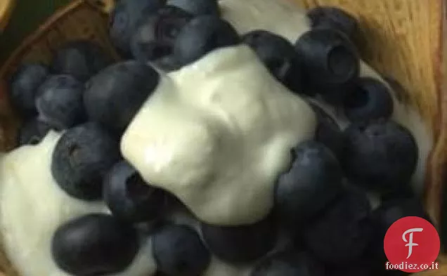 Mirtilli con Crema di Limone
