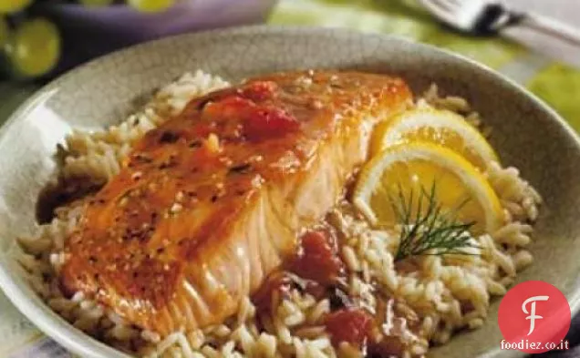 Ricetta Salmone glassato balsamico