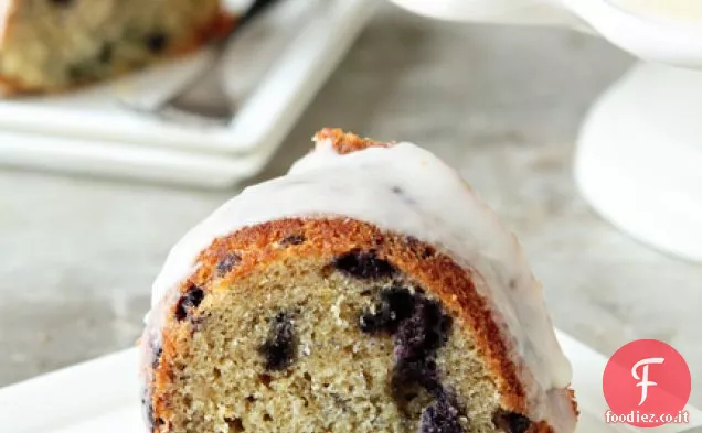 Torta allo yogurt al limone e mirtillo
