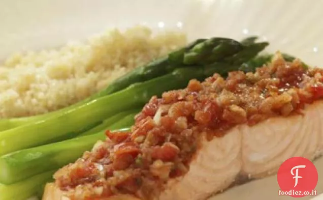 Salmone arrosto con salsa Ricetta