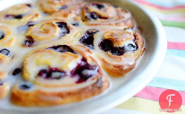 Panini dolci al mirtillo e limone