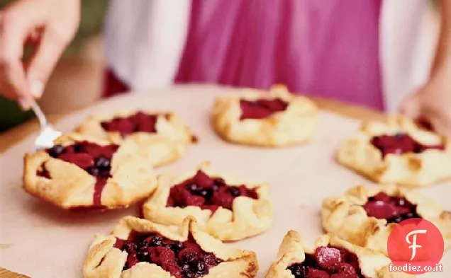 Crostata di mirtilli e lamponi