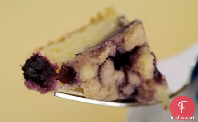 Torta di briciole di mirtilli
