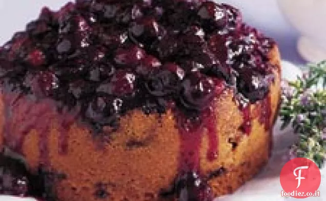 Torta capovolta ai mirtilli