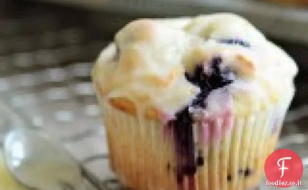 Muffin alla ciambella ai mirtilli
