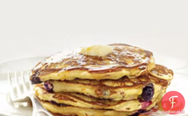 Frittelle di mirtilli e farina di mais