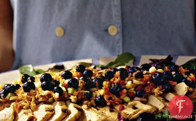 Insalata di pollo e mirtilli