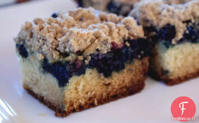 Torta di briciole di mirtilli