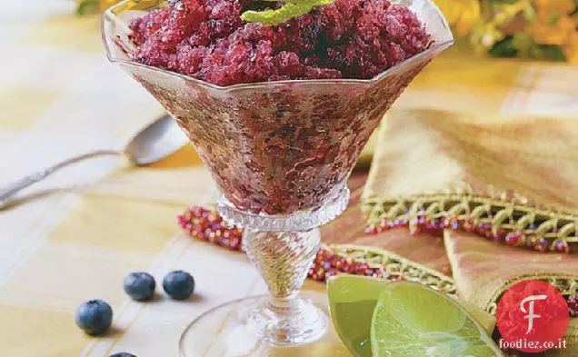 Granita di mirtilli e Lime