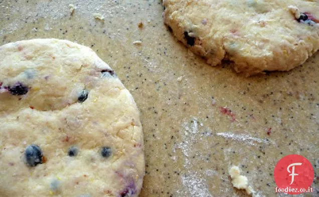 Focaccine al mirtillo e Limone