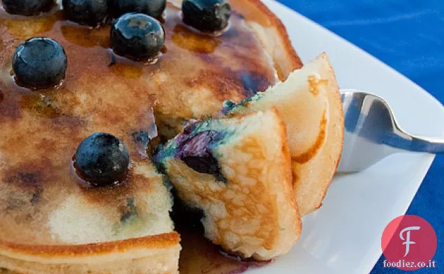 Frittelle di mirtilli e banane