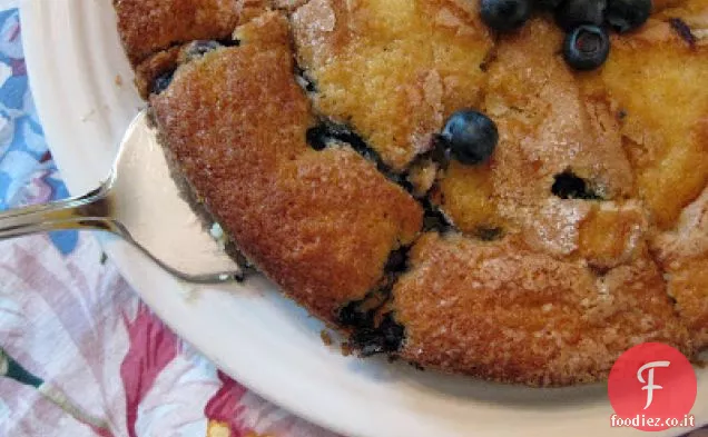 Torta al latticello ai mirtilli