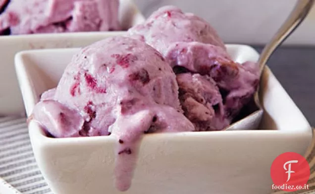 Gelato alla Cheesecake ai mirtilli