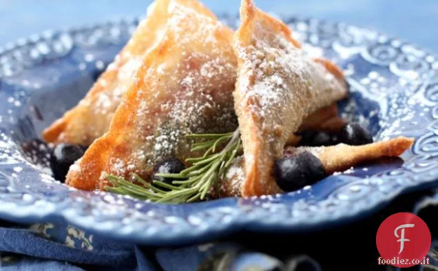 Torta di mirtilli Wontons