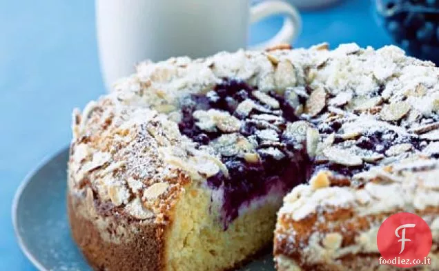 Torta al caffè al mirtillo e crema di formaggio