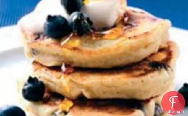 Frittelle di mirtilli con sciroppo d'acero