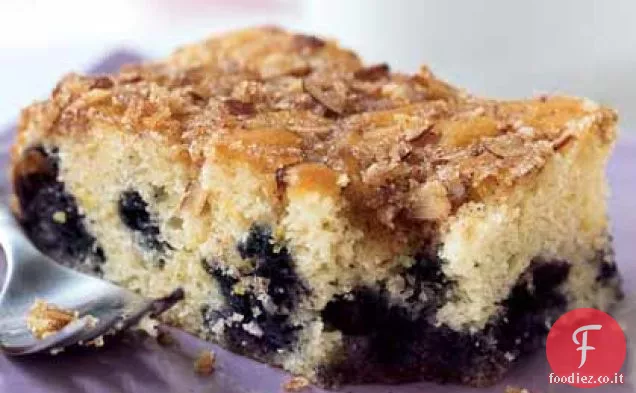 Torta al caffè al mirtillo e limone