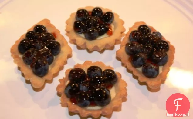 Tortine di Zabaione ai Mirtilli