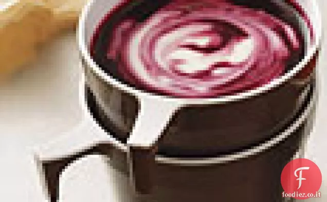 Zuppa di mirtilli refrigerati