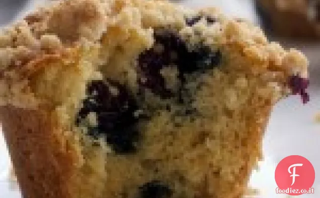 Muffin di briciole di mirtilli