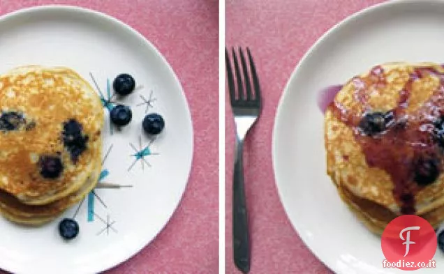 Mirtillo Yogurt Frittelle di grano intero