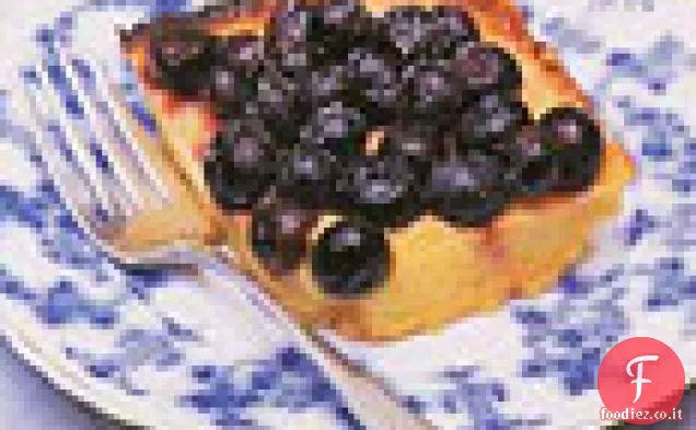 Quadratini di mirtillo al limone e lime