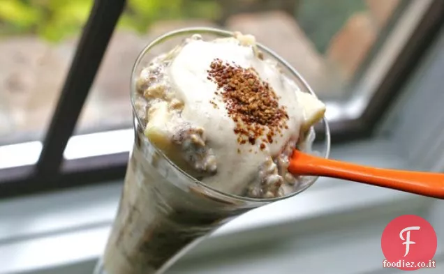 Torta di mele Parfait Vegan Overnight Oats