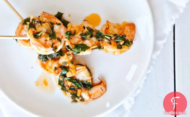 Sriracha-Gamberetti imburrati