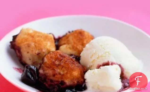 Ciliegie con gnocchi di cannella