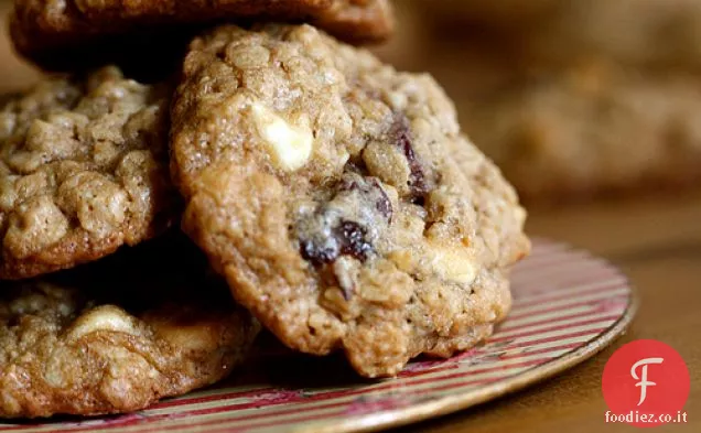 Farina d'avena Ciliegia Biscotti al cioccolato bianco