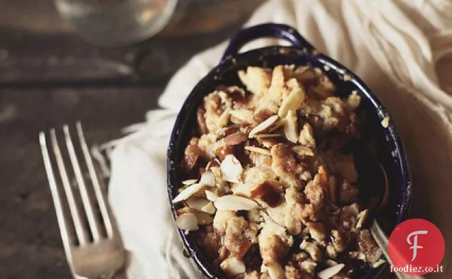 Crumble di ciliegie e mandorle