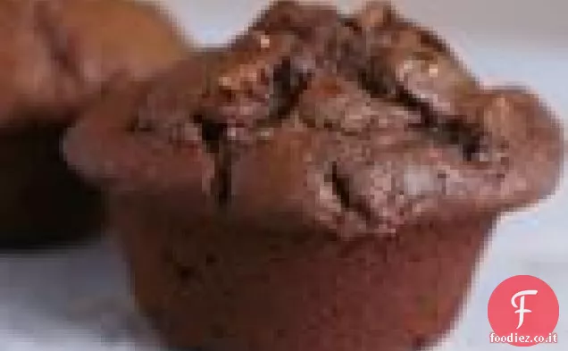 Muffin al cioccolato e ciliegia secca