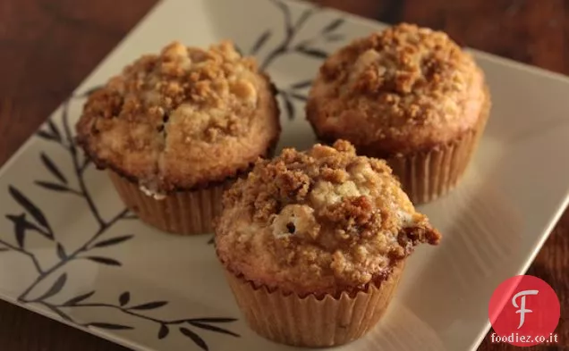 Muffin alla banana alla ciliegia con gocce di cioccolato bianco