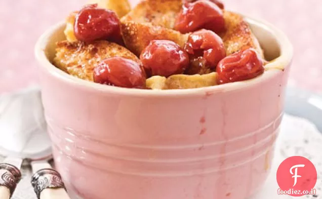 Budino di pane alla ciliegia