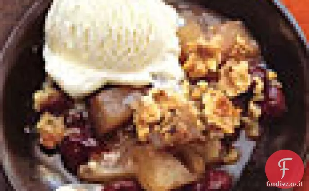 Pera e Ciliegia secca Croccante con Noce Moscata-Noce Streusel