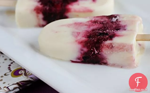 Ghiaccioli di yogurt alla ciliegia