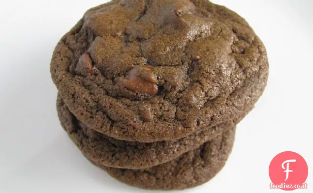 Biscotti alla ciliegia al cioccolato fondente