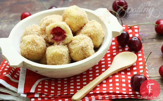 Gnocchi di ciliegia e formaggio dolce