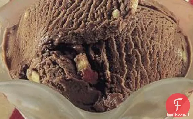 Gelato al cioccolato Ciliegia-mandorla