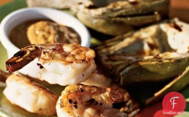 Gamberi alla griglia