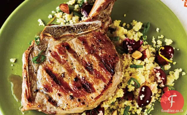Braciole di maiale con Couscous di Ciliegie